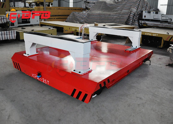 Electric Rail Coil Transfer Cart Battery Driven For Workshop 10 Ton