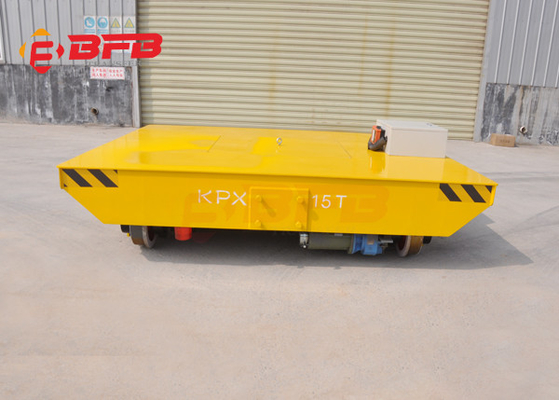 Battery Powered Flatbed Load Transfer Trolley Steel Structure 10mt