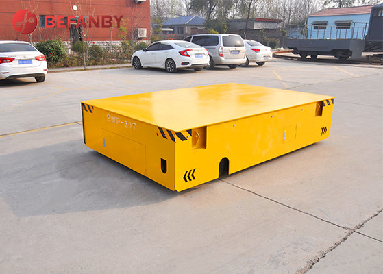 Low Table 40t Trackless Transfer Cart Heavy Duty Motorized Trolley