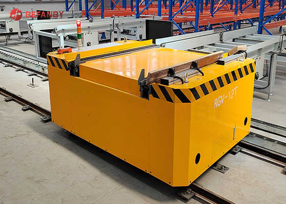 Automated Heavy Duty Factory Rail Trolley Transport Goods