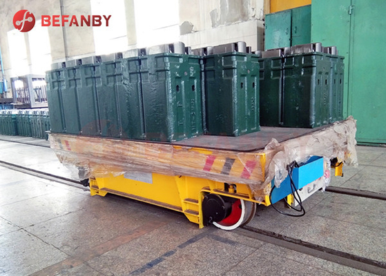 Industry Motorized Material Transfer Rail Cart 100 Ton