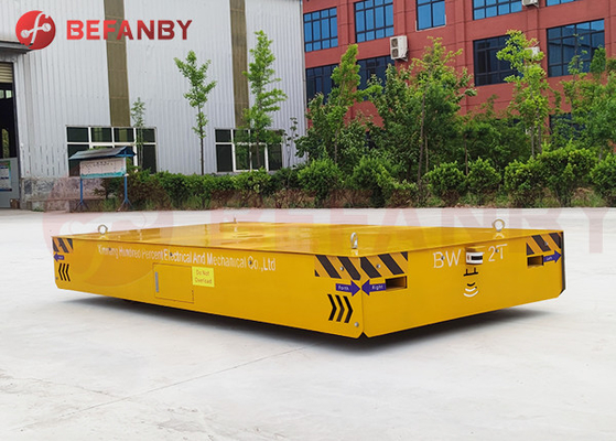 20t Trackless Transfer Cart Steerable Mobile Platform For Moving Plate