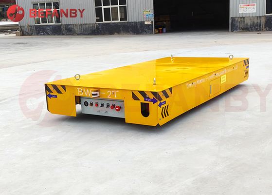 20t Trackless Transfer Cart Steerable Mobile Platform For Moving Plate