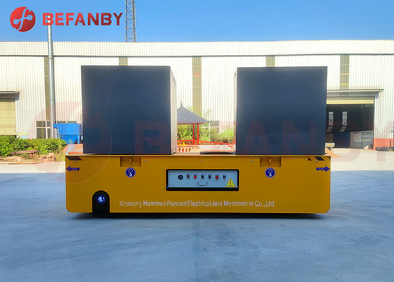 20 Ton Steerable Trackless Transfer Trolley For Automotive Industry
