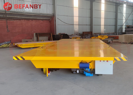 Workshop Steerable Transfer Car With Rails And Scissor Lifting