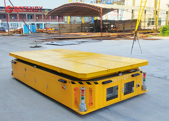 20m/min AGV Automatic Guided Vehicle Trackless Transfer Cart On Cement Floor