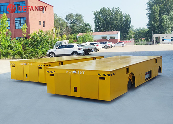 Outdoor Motorised Trackless Transfer Cart With Steering Wheel