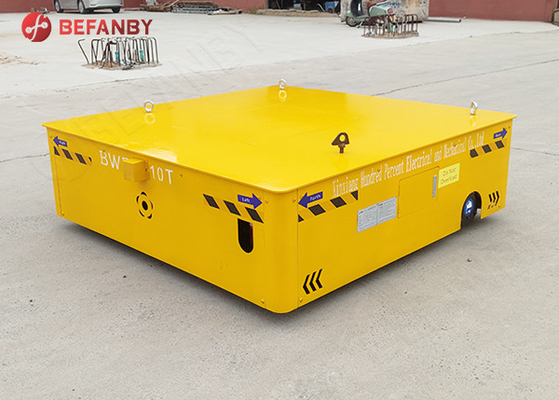 Q235B Steel Wireless Trackless Transfer Cart Battery Driven 25 Tons