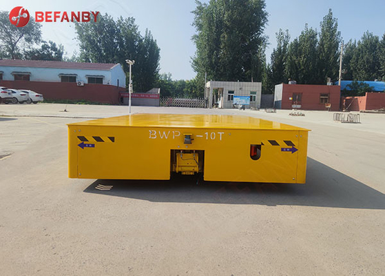 Floor Operated Mould Trackless Transfer Cart Remote Controlled On Cement Floor
