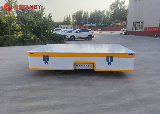 Battery Power Trackless Transfer Cart Electric Flat Car Q235