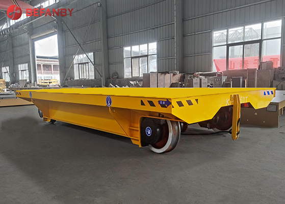 Steel Heavy Duty Rail Trolley 50 Ton For Roller Line