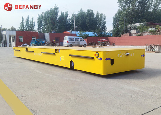 Steerable Electric Trackless Transfer Cart 30 Ton For Workshop