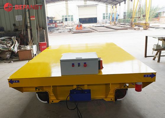 35t Motorized Rail Transfer Cart For Factory Transport Cable Drum Plate