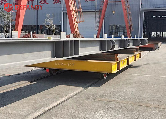 Billet Factory Battery Motorized Rail Transfer Cart 100 Tons