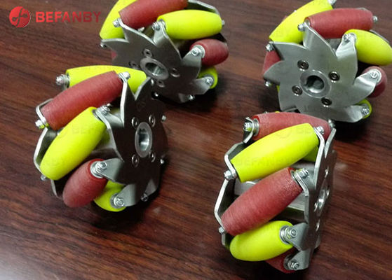 6 Inch 600kg Load PU Mecanum Wheels for AGV and Omnidirectional Applications