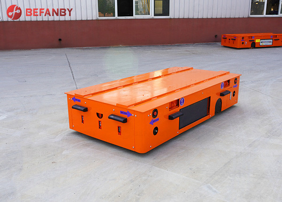 Battery Power Steerable Trackless Transfer Trolley 20 Ton