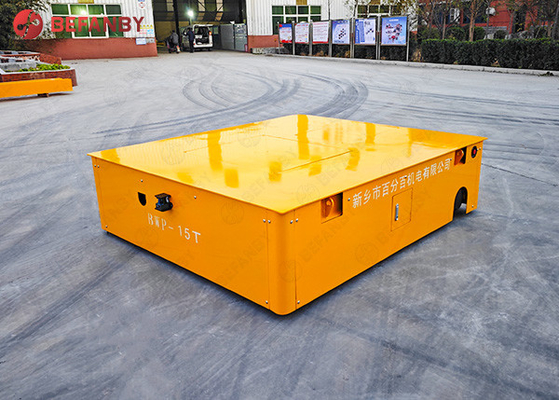 Battery Trackless Transfer Cart With PU Wheel