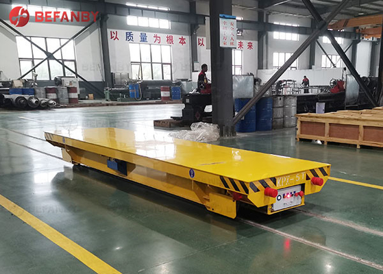 Motorized Steel Factory Flatbed Rail Transfer Cart