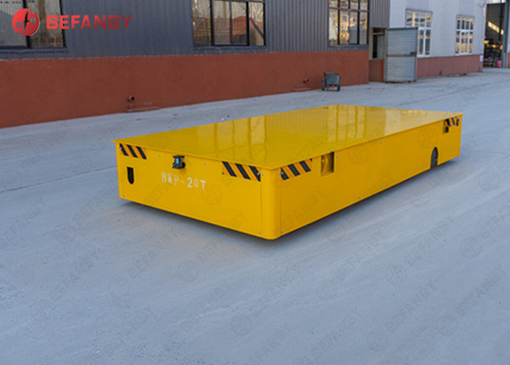 Steel Structure PU Wheel Battery No Rail Transfer Cart