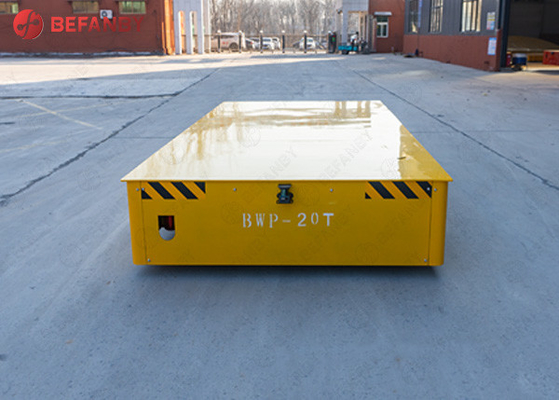 Steel Structure PU Wheel Battery No Rail Transfer Cart