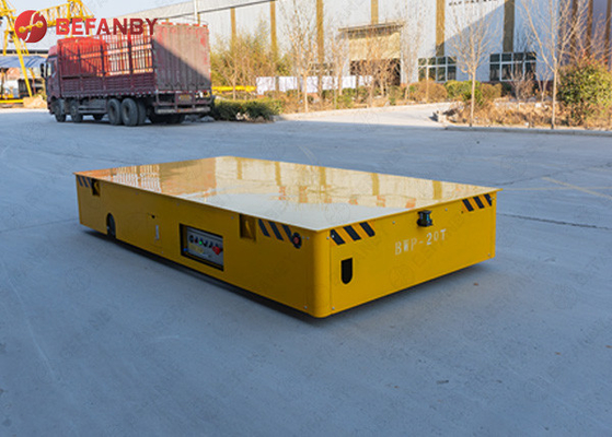 Steel Structure PU Wheel Battery No Rail Transfer Cart