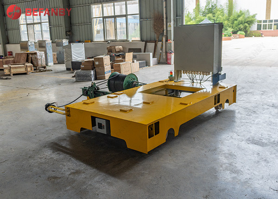 Environmental Cast Steel Wheel Mold Factory Cable Reel Transport Trolley