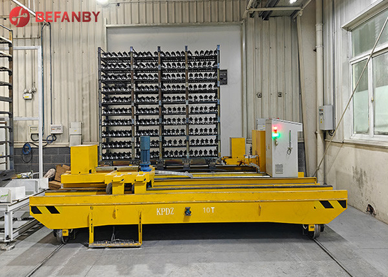 Emergency Stop Button Railway Material Handling Cart 1-15Kw Motor Power For Safe Handling