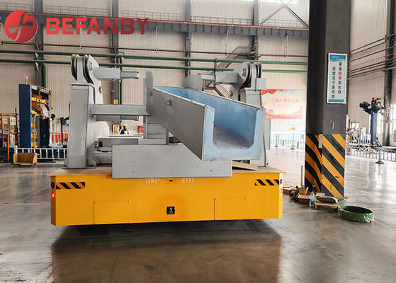 40 Ton Battery Operated Transfer Cart For Pouring Molten Aluminum