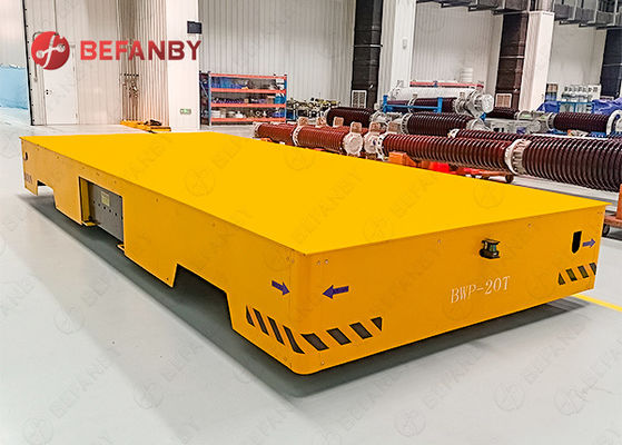 20 Ton Electrical Trackless Transfer Cart With Magnetic Navigation