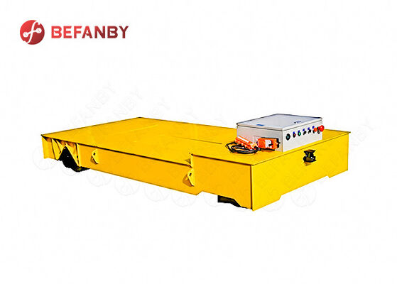 10T Load Capacity PU Wheels Trackless Transfer Cart With Smart Electrical Box for Industrial Material Handling