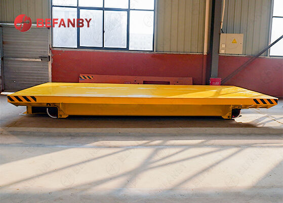 Battery Operated Rail Transfer Trolley with Customized Load Capacity and Steel Construction