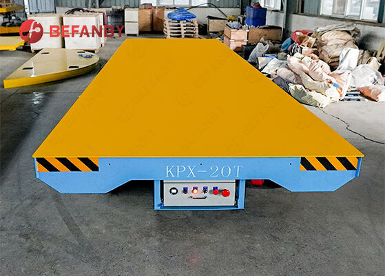 20 Tonne battery rail transfer trolley with customized Wheels