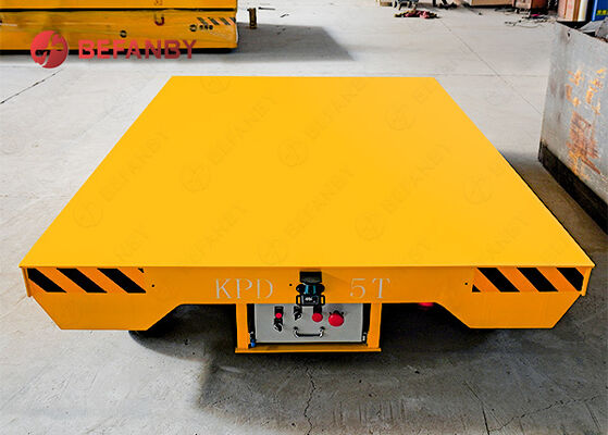 Steerable Battery Operated Trackless Transfer Cart with Customized Load Capacity and Steel Frame