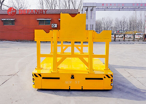 Customized Load Capacity Battery Operated Trackless AGV Transfer Cart with Intelligent Navigation System