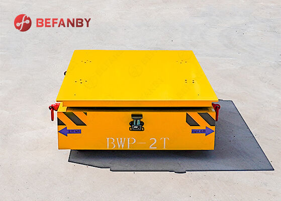 Steerable 2 Ton Capacity Trackless Transfer Cart With Remote Control