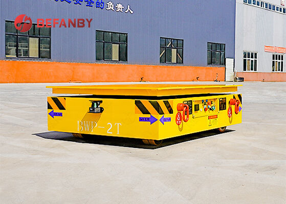 Steerable 2 Ton Capacity Trackless Transfer Cart With Remote Control