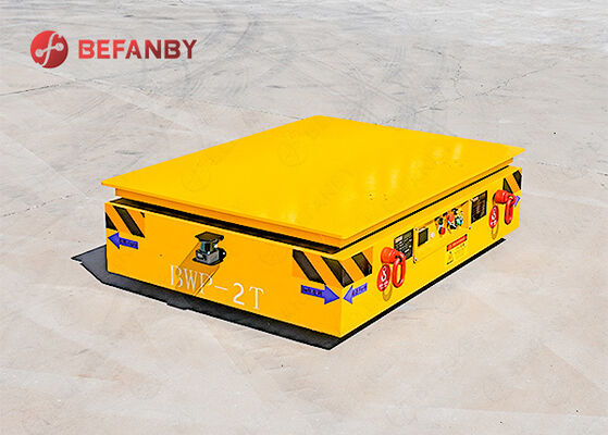 Steerable 2 Ton Capacity Trackless Transfer Cart With Remote Control