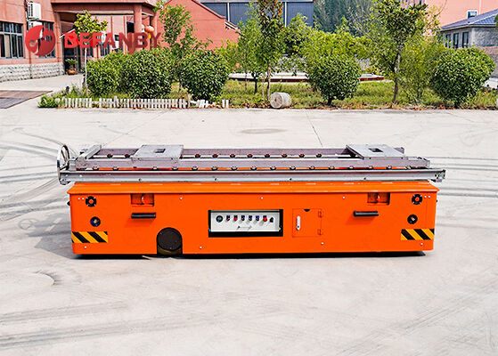 CE Certificated 20 Ton Trackess Transfer Cart With Chain-conveyor Transport
