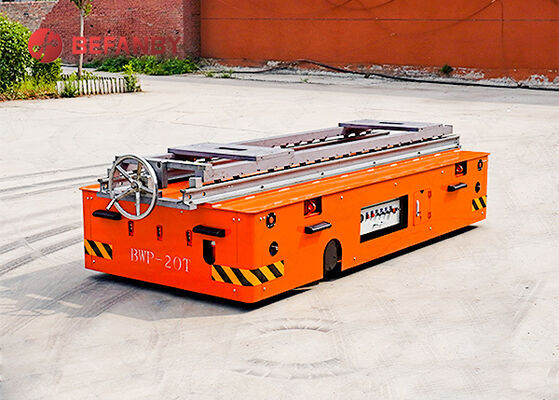 CE Certificated 20 Ton Trackess Transfer Cart With Chain-conveyor Transport