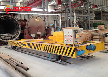 Electric Rail Traverser Battery Transfer Cart For Structural Parts Handling