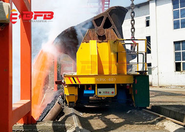 Rails Mounted Ladle Handing Slag Pot Transfer Car