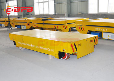 Steel Factory Handler Electric Rail Transfer Car , DC Motor Material Handling Equipment CE / ISO Certificate