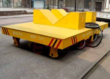 Industrial heavy load steel coil rail transport trolley for aluminum factory apply