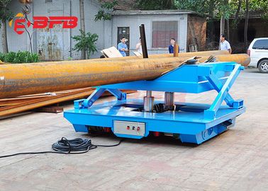 Rail Mounted Oil Hydraulic Scissor Lift Trolley With Operation Platform