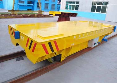 Long dip pipe handling turning transfer cart on arc-shaped rail from bay to bay