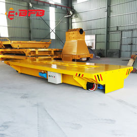 Flat Mounted Mold Transfer Cart , Forklift Coil Handling Material Moving Carts
