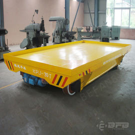 Cable Drum Rail Transfer Cart , Power Electric Motorized Material Handling Carts