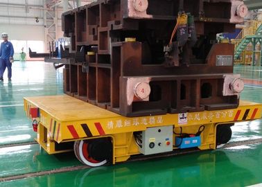 Large Capacity Ladle Transfer Cart Bay To Bay Metal Slag Pot Trailer On Turning Rail