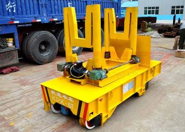 Anti - High Temperature Motorised Rail Trolley , Hot Metal Die Transfer Cart