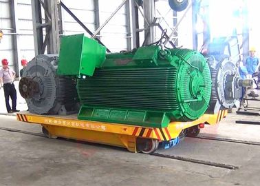 Rail guided manufacturing factory transformer machinery equipment transport